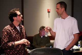 Composer Michael Giacchino turns in his third Pixar score on "Up", for which he here collaborates with director Pete Docter.