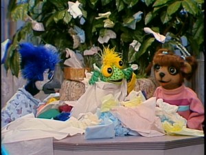 Tissues are meant to be played with!