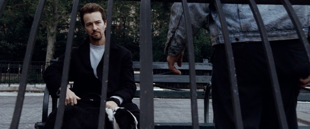 Monty Brogan (Edward Norton) is shot behind bars on his last day as a free man in "25th Hour."