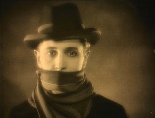 A scene from "The Lodger", the silent film considered the first Hitchcock thriller  features in "Hitchcock: The Early Years."