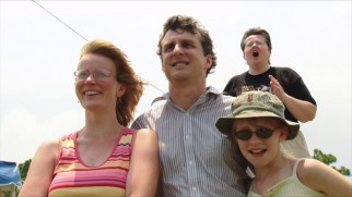 Steve Squyres and family watch as the rovers are launched at Cape Canaveral, destined for Mars.