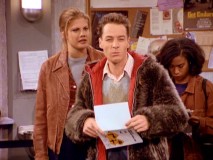 Sally and full-squint Harry apply for their driving permits in "Truth or Dick."