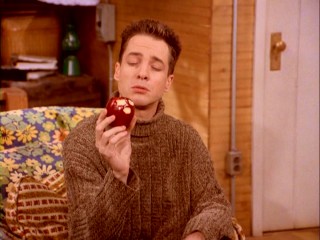 Harry Solomon (French Stewart) appreciates a brown turtleneck sweater and an apple, but isn't the biggest fan of sight.
