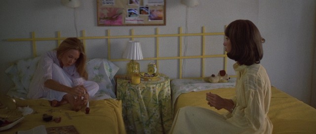 Following her pool fall-induced coma, Pinky (Sissy Spacek) has a less adoring attitude towards her roommate Millie (Shelley Duvall).