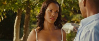Jack's wife Caroline (Kerry Washington) is less than understanding to the baffling silent treatment he suddenly gives her.