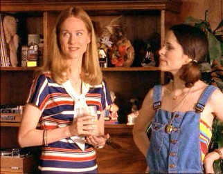 Mary Ann (Laura Linney) takes a look around the home of her friend Connie (Parker Posey), a place she soon moves out of.