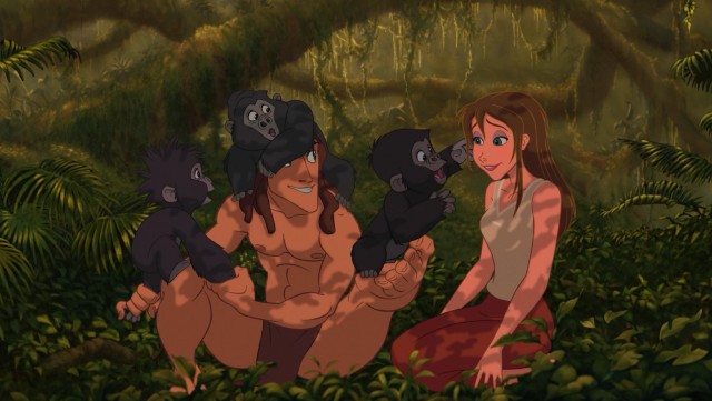 Tarzan arranges for Jane to observe the apes she and her father have come to Africa to research.