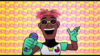 Rapper Lil Yachty gets the cartoon treatment in the animated music video for his remix of the Teen Titans' new anthem "GO!"