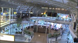 "Waiting for the Flight" shows us the enormous airport terminal constructed for the film.