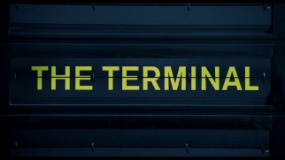 In its first trailer appearance, The Terminal's title is designed like an old-fashioned arrivals board.