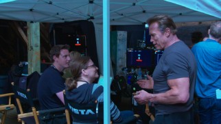 Everyone expresses delight at having Arnold Schwarzenegger back in the fold in "Family Dynamics: The Acting Ensemble."