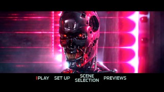 The iconic metallic Terminator skeleton makes an appearance on the Terminator Genisys DVD main menu.