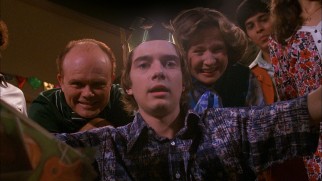 Eric Forman (Topher Grace) doesn't feign much excitement over his expected surprise birthday party.