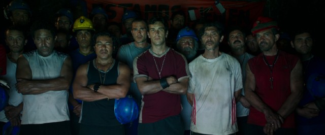 Thirty-three Chilean miners are trapped 2,300 feet below ground in "The 33."