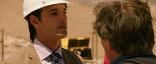 Newly appointed minister of mining Laurence Golborne (Rodrigo Santoro) does everything he can to attempt a rescue.