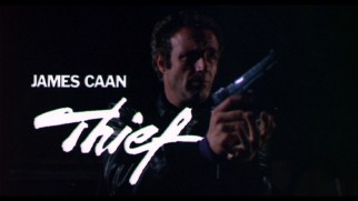 James Caan: Thief reads the title card of this original 1981 theatrical trailer.
