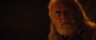 Odin (Anthony Hopkins) makes his temper known when he banishes his would-be king son Thor from Asgard.