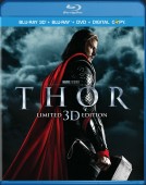 Thor: Limited 3D Edition (Blu-ray 3D + Blu-ray + DVD + Digital Copy) combo pack cover art - click to buy from Amazon.com