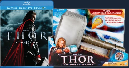 Win Thor: Limited 3D Edition Blu-ray + DVD combo pack and Thor's Lightning Hammer in our newest giveaway!