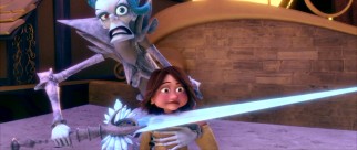 Ice queen Hel gives Thor a choice: turn over the hammer or best friend Edda gets sliced.