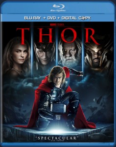 Thor Blu-ray + DVD + Digital Copy combo pack cover art