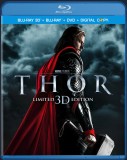 Thor: Blu-ray 3D + Blu-ray + DVD + Digital Copy 3-disc combo pack cover art