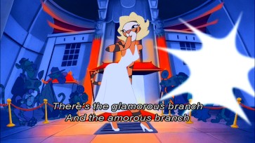 A glamorous, amorous Marilyn Monroe Tigger features in the "Round My Family Tree" sing-along.