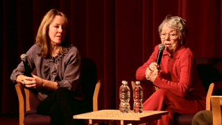 Hitchcock's granddaughter Mary Stone and daughter Patricia answer USC film students' questions in "A Night with the Hitchcocks."