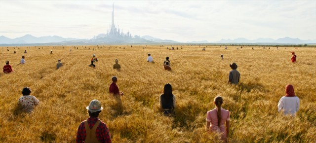 Great minds from all walks of life come together in the vibrant, optimistic final shot of "Tomorrowland."