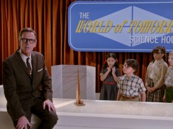 David Nix (Hugh Laurie) is the uncomfortable host of "The World of Tomorrow Science Hour", an authentic-looking failed 1960s Disney TV series pilot.