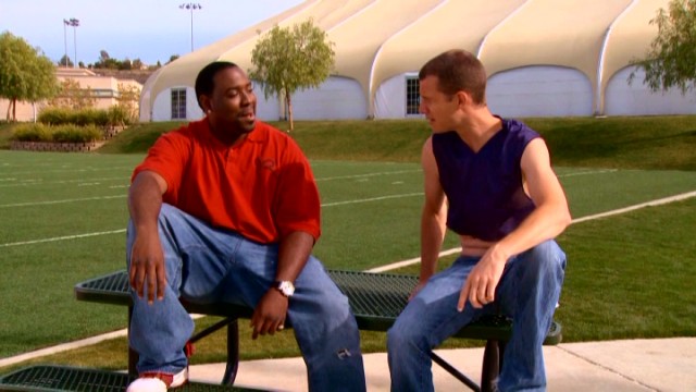 A football player who tackled his own teammate grant an interview for one of Tosh.0's Web Redemption segments.