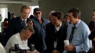 Cinematographer-turned-director Wally Pfister enjoys the company of his cast in "Wally Pfister: A Singular Vision."