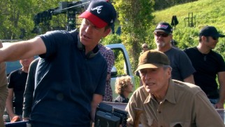 Robert Lorenz directs in an Atlanta Braves hat, while a knowing Clint Eastwood looks on in "Rising Through the Ranks."