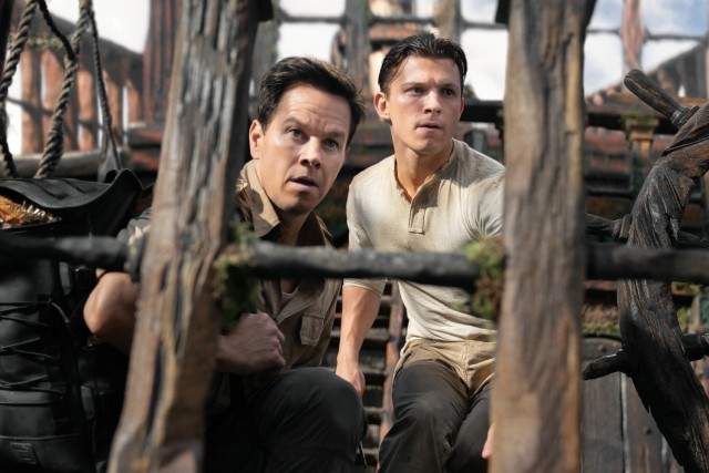 Victor Sullivan (Mark Wahlberg) and Nathan Drake (Tom Holland) search a little more for long-lost treasure in "Uncharted."