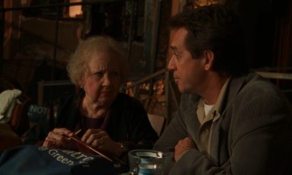 The play portion of the film begins without you realizing it as Marina (Phoebe Brand) and Dr. Astrov (Larry Pine) discuss age and alcohol.