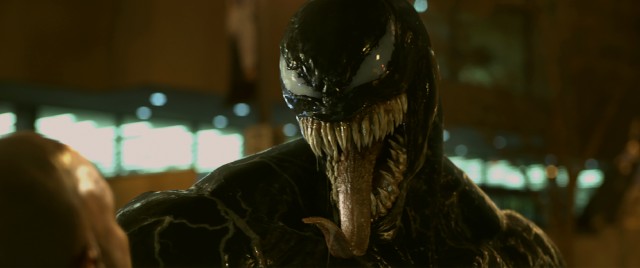 When the alien symbiote takes over, Eddie Brock becomes the freaky looking Venom.