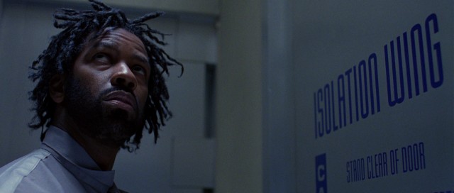 Following a fairly successful simulation, Parker Barnes (Denzel Washington) is surprised to not be returned to his isolation wing.