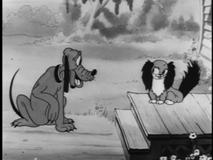 Pluto falls for Minnie's pet in "Puppy Love."