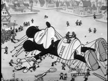 Mickey's looking very big for a mouse in this adaptation of Swift's "Gulliver's Travels."