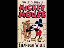 This color poster for "Steamboat Willie" was originally found in Disney theme parks in the year of Mickey's 50th birthday. A reproduction can now be found inside this treasure set... both in the tin and the second disc's poster gallery.
