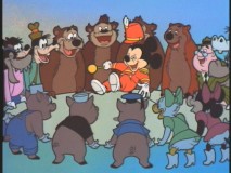The "Mickey Mouse Club" opening animated sequence in color.