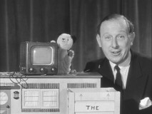 Sooty and his friend Harry Corbett have some misadventures setting up a TV from Mickey.