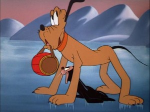 Do you hear what I hear? Pluto listens up in "Rescue Dog."