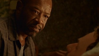 Widowed father Morgan Jones (Lennie James) becomes Rick's first post-zombie apocalypse ally in "Days Gone Bye."