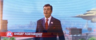 As living-through-video Buy n Large CEO Shelby Forthright, Fred Willard claims the most prominent of Pixar's first live-action parts.