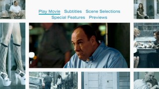 The makers of "Welcome to the Rileys" like the idea of muted and colorful rectangular stills against a white background, as the menu resembles the poster and cover art.