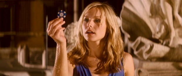 A poker chip is the last of five wishing items a drunk, disenchanted Beth Martin (Kristen Bell) pulls out of Rome's Fontana d'Amore. Comic consequences, here we come!