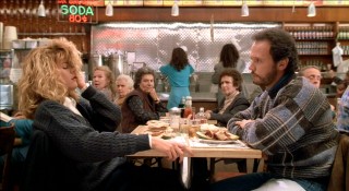 The most discussed and excerpted scene of the movie has Sally loudly faking an orgasm in a well-populated diner.