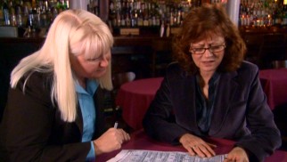Susan Sarandon gets some information on her unknown maternal ancestors from genealogist Megan Smolenyak.