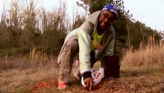 Spike Lee tastefully pays respect to his great great grandfather by digging up dirt from his land dressed like Mars Blackmon and talking like an obedient slave.